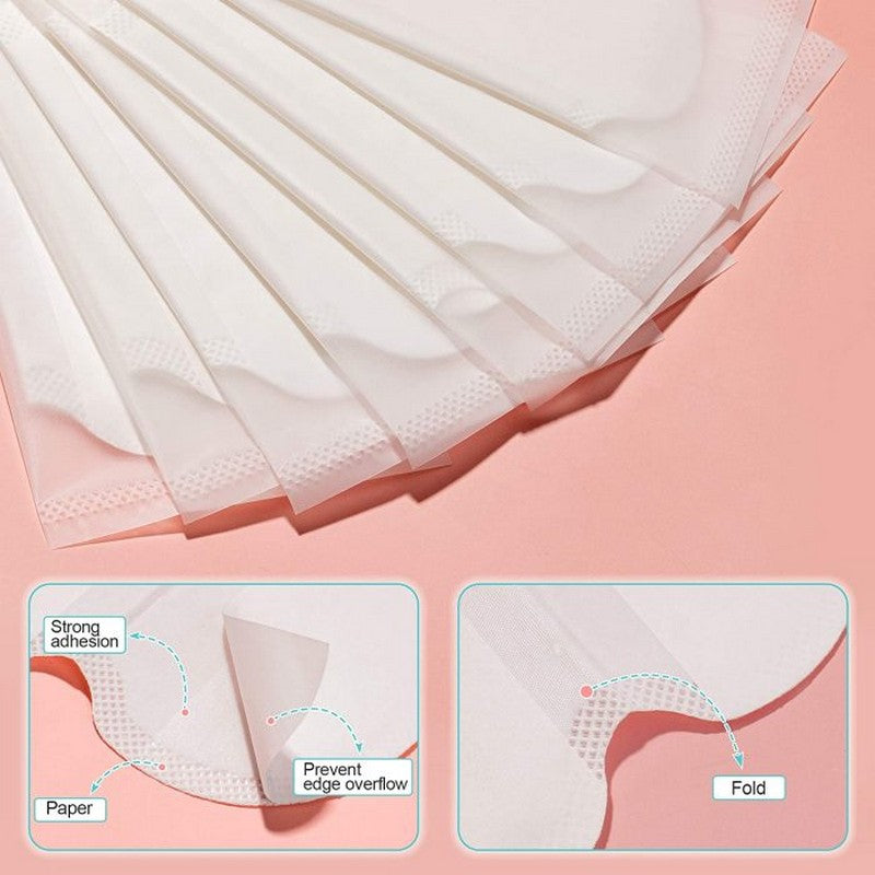 Pack of 10 Pcs Underarm Sweat Pads - Disposable Armpit Pads for Women and Men, Comfortable Unflavored, Non Visible