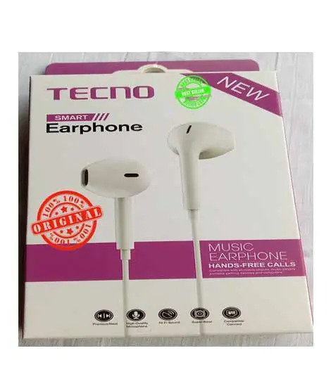 Tecno Smart In Ear Handsfree White