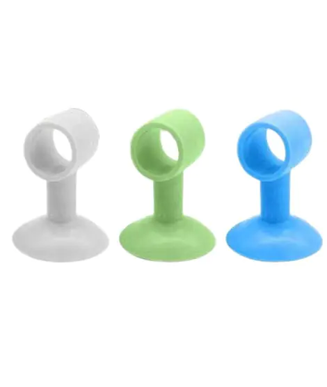 Flexible Silicone Door Stopper - 4Pcs