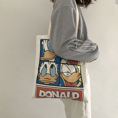 DONALD DUCK TOTE BAG BEIGE