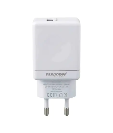 Maxon F-17+ 18 Watt Fast Charge Adaptor White